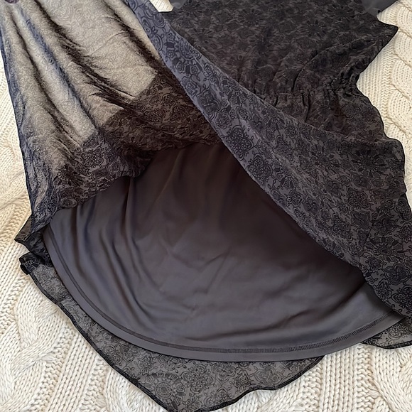 🌼2 for $20🌼 American Eagle Black Floral Pattern Flowy Dress - Picture 6 of 9